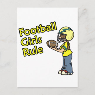 Carte Postale Les filles du football dominent !