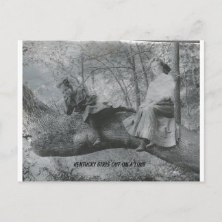 Carte Postale Les filles du Kentucky sur un membre