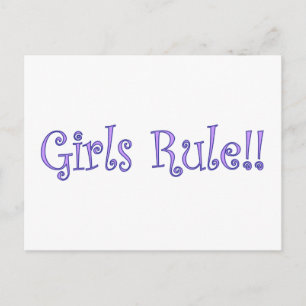 Carte Postale Les filles gouvernent !