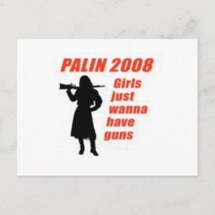 Carte Postale Les filles veulent juste avoir des armes