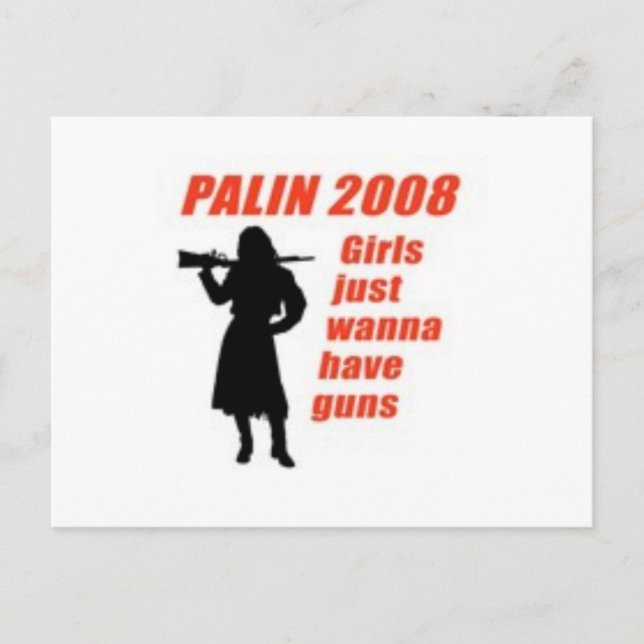 Carte Postale Les filles veulent juste avoir des armes (Devant)