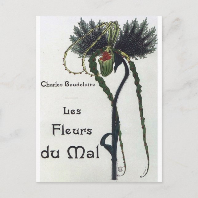 Carte Postale Les Fleur du Mal - Baudelaire (Devant)