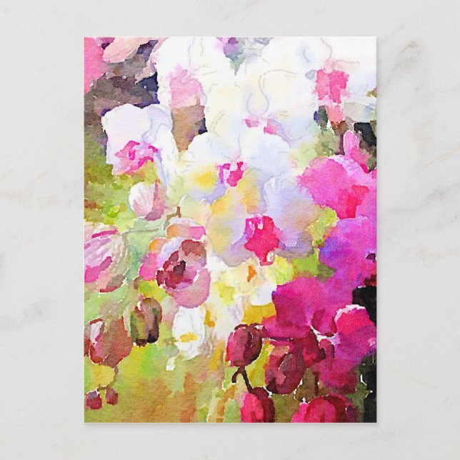 Carte Postale Les fleurs du printemps (Devant)