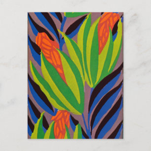 Carte Postale Les fleurs tropicales Art déco de Seguy