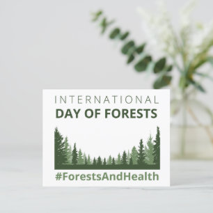 Carte Postale Les forêts et la santé Journée internationale des