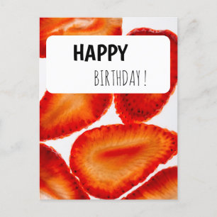 Carte Postale Les fraises de Pocard Joyeux Anniversaire