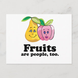 Carte Postale Les fruits sont des gens aussi
