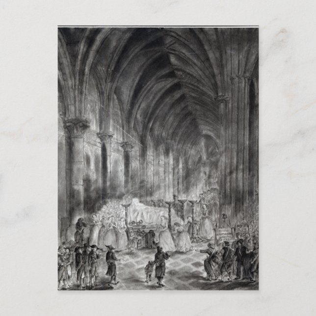 Carte Postale Les funérailles de Jean Paul Marat (Devant)