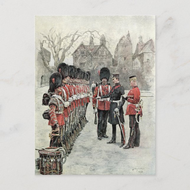 Carte Postale Les Gardes du Coldstream à la tour (Devant)
