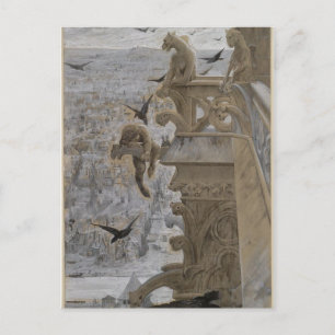 Carte Postale Les gargouilles à Notre-Dame de Paris