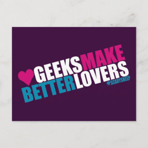 Carte Postale Les geeks font de meilleurs amants