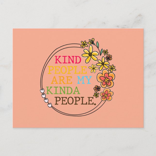 Carte Postale Les Gens Sont Mes Gens (Devant)