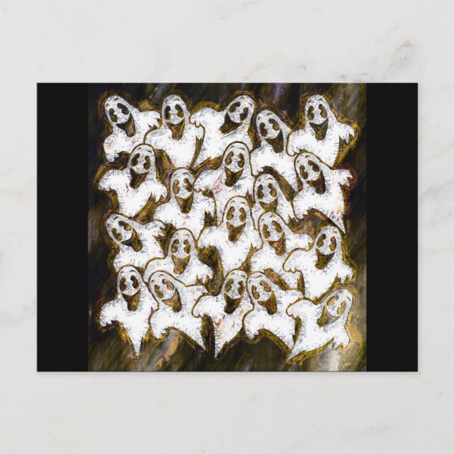 CARTE POSTALE LES GHOSTS DISENT BOO ! (Devant)