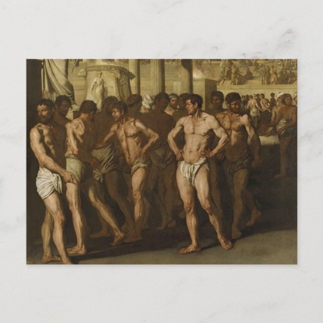 Carte Postale Les gladiateurs (Devant)