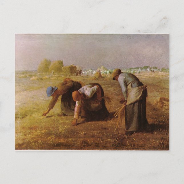 Carte Postale Les Glaneuses 1857 par Jean-François Millet (Devant)