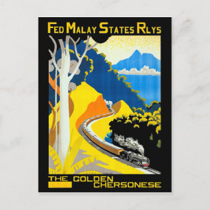Carte Postale Les Golden Chersonese, Malaisie, chemin de fer, tr