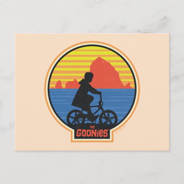 Carte Postale Les Goonies Mikey Retro à vélo Graphique (Devant)
