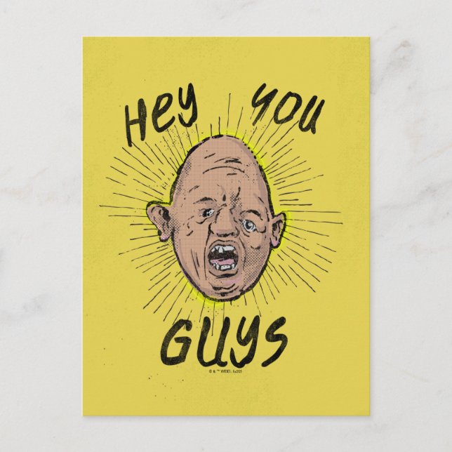 Carte Postale Les Goonies Sloth Doodle "Hé vous autres" (Devant)