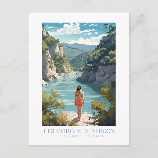 Carte Postale Les Gorges du Verdon - poster - Affiche (Devant)