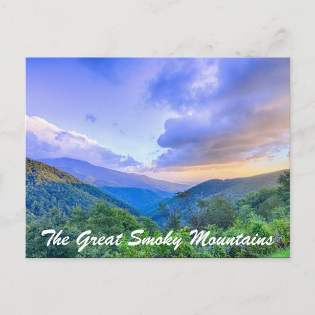Carte Postale Les Grandes Montagnes fumées (Devant)
