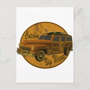 Carte Postale les grosses vagues dans le bois