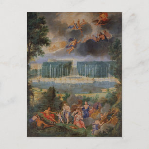 Carte Postale Les Groves de Versailles. Vue de la piscine de Nep