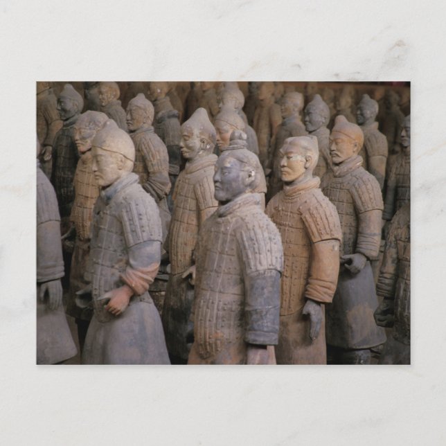 Carte Postale Les guerriers de Terra Cotta dans l'empereur Qin S (Devant)