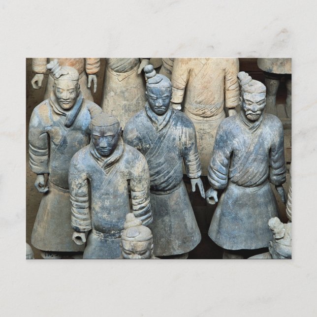 Carte Postale Les guerriers Terra-cotta, Xi'an, Chine (Devant)