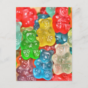 Carte Postale Les gummiours collage plaisir par guérison amour