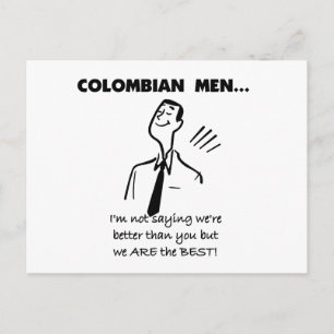 Carte Postale Les hommes colombiens sont les meilleurs