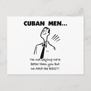 Carte Postale Les hommes cubains sont les meilleurs