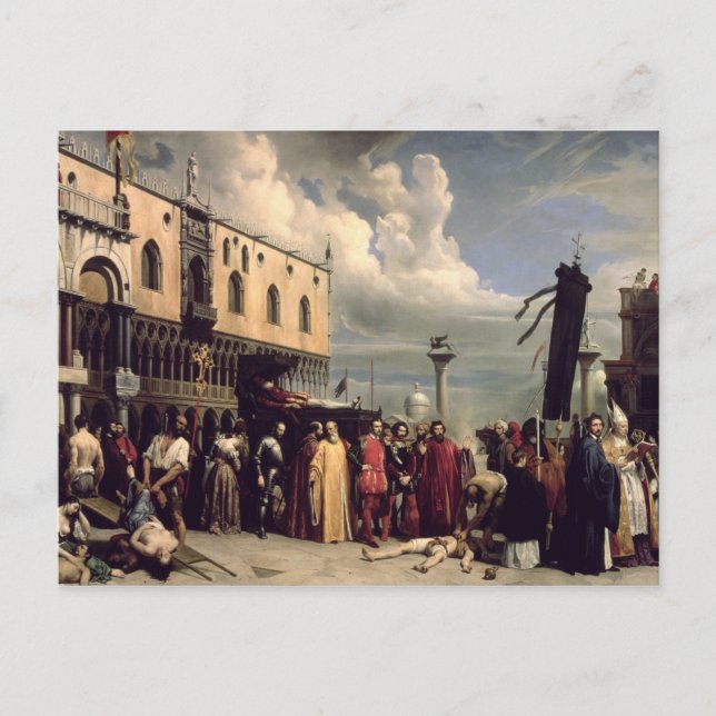 Carte Postale Les honneurs funéraires donnés à Titien mort en Vé (Devant)