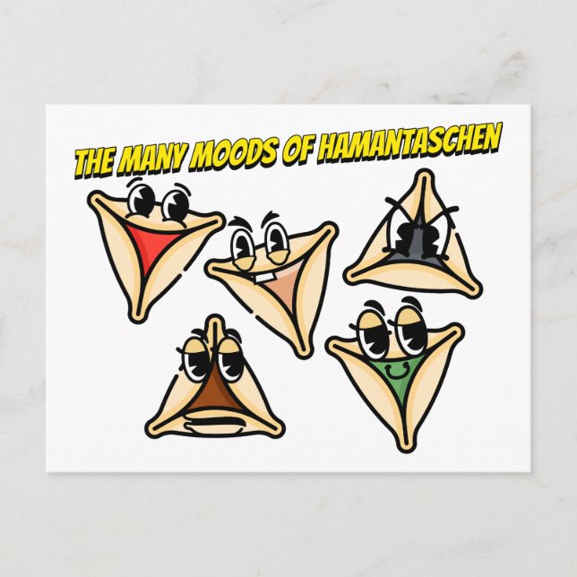 Carte Postale Les humeurs de Hamentashen (Devant)