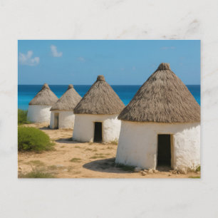 Carte Postale Les huttes à bonaire