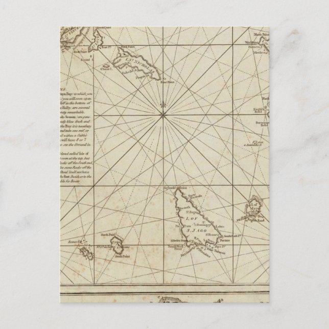 Carte Postale Les îles Cap-Verd (Devant)