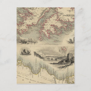 Carte Postale Les Îles Falkland Et La Patagonie