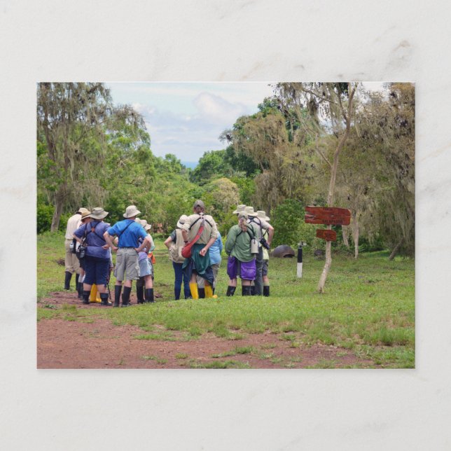 Carte Postale Les îles Galápagos Touristes au Sanctuaire de Tort (Devant)