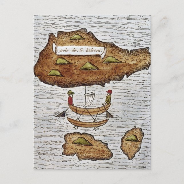 CARTE POSTALE LES ÎLES LADRONE (Devant)