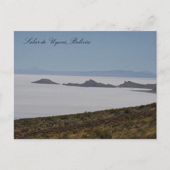 Carte Postale les îles salées d'uyuni (Devant)