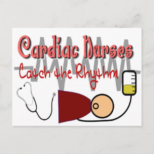 CARTE POSTALE LES INFIRMIÈRES CARDIAQUES "PRENNENT LE RYTHME"