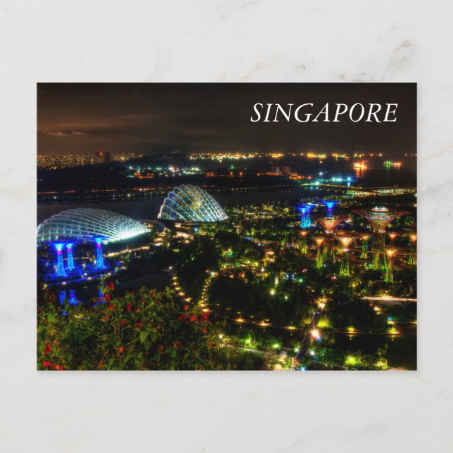 Carte Postale Les jardins de Singapour dans la baie (Devant)