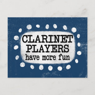 Carte postale Les joueurs de clarinette s'amusent