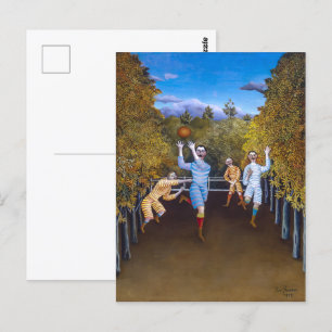 Carte Postale Les joueurs de football   Henri Rousseau