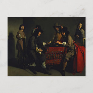 Carte Postale Les joueurs de jacquet