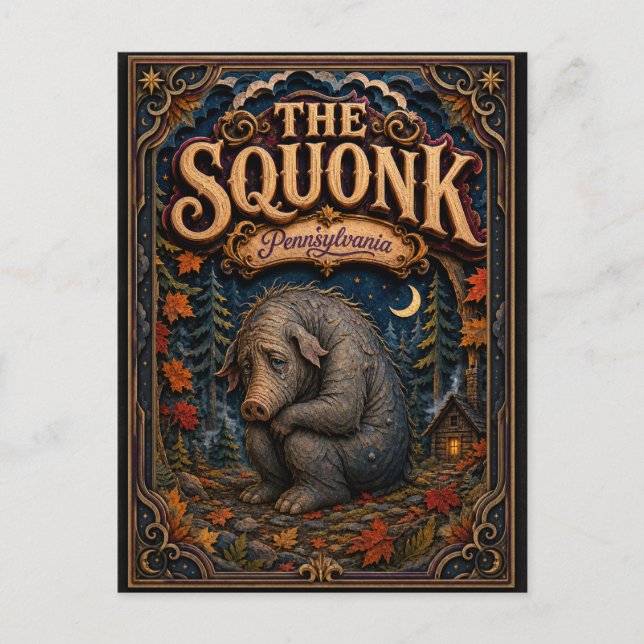 Carte Postale Les légendes de The Squonk Pennsylvania Popcut (Devant)