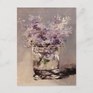 Carte Postale Les Lilacs de Manet en verre