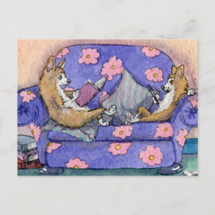 Carte Postale Les limes et les livres se mélangent !