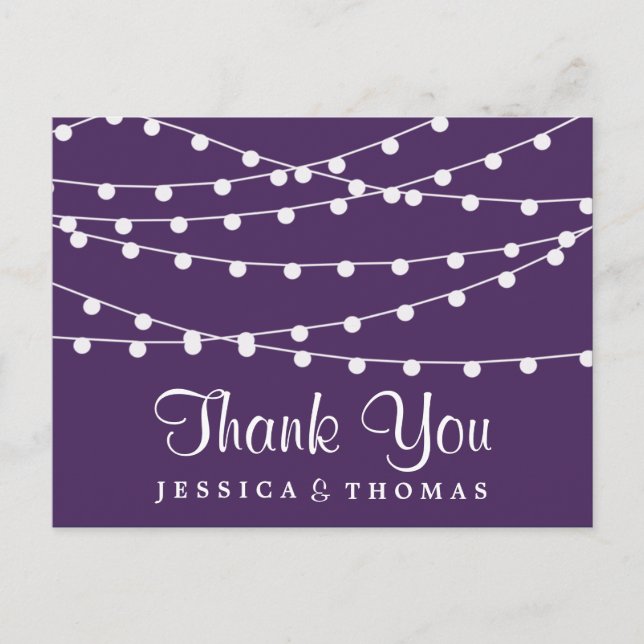 Carte Postale Les Lumières De Chaîne Sur La Collection De Mariag (Devant)