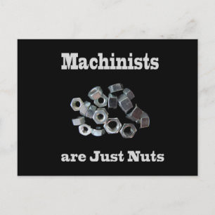 Carte Postale Les machinistes sont juste des fous