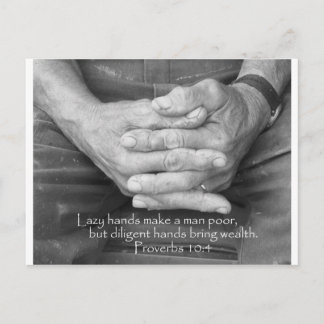 Carte Postale Les mains du vieil homme
